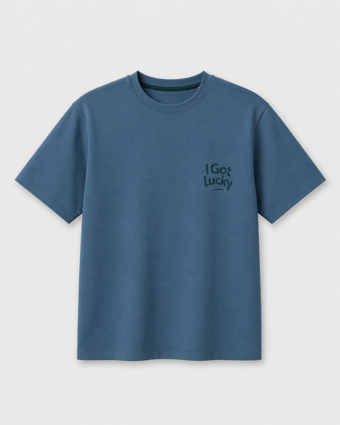 I GOT LUCKY OVERSIZED BABY BLUE T-SHIRT 1401