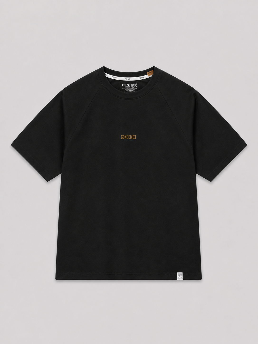 GONXGON NORMAL SIZED BLACK T SHIRT 1402