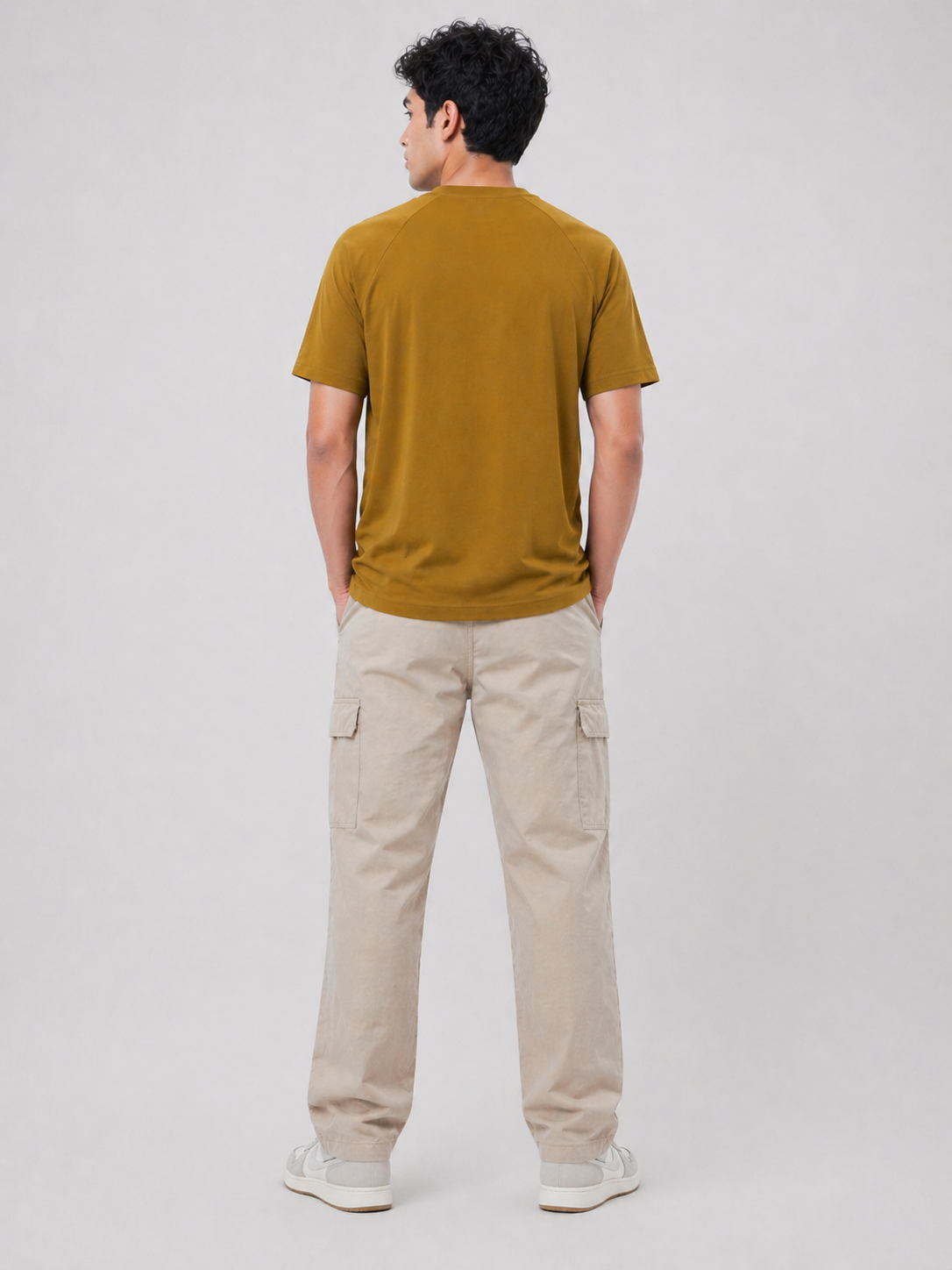 GONXGON NORMAL SIZED MUSTARD T SHIRT 1402