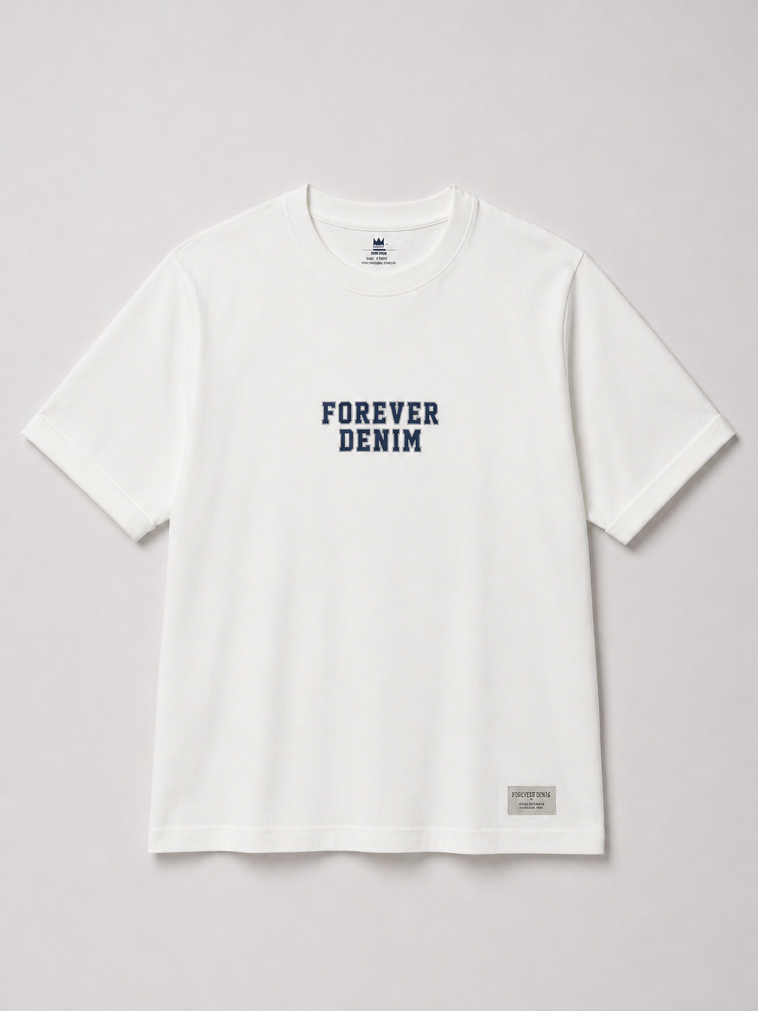 FOREVER DENIM OVERSIZED WHITE T-SHIRT 1404