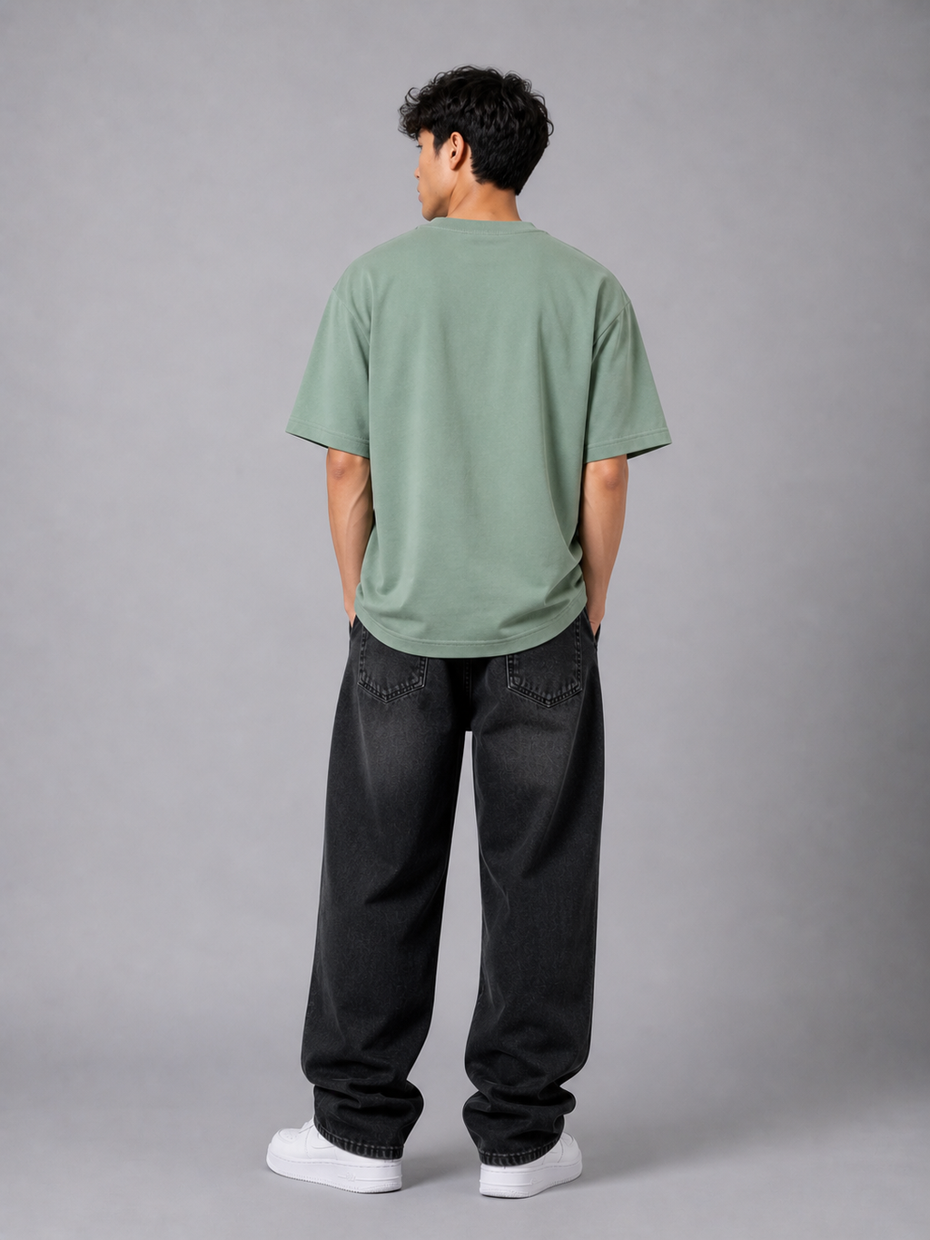 ENERGY OVERSIZED LIGHT GREEN T-SHIRT 1406