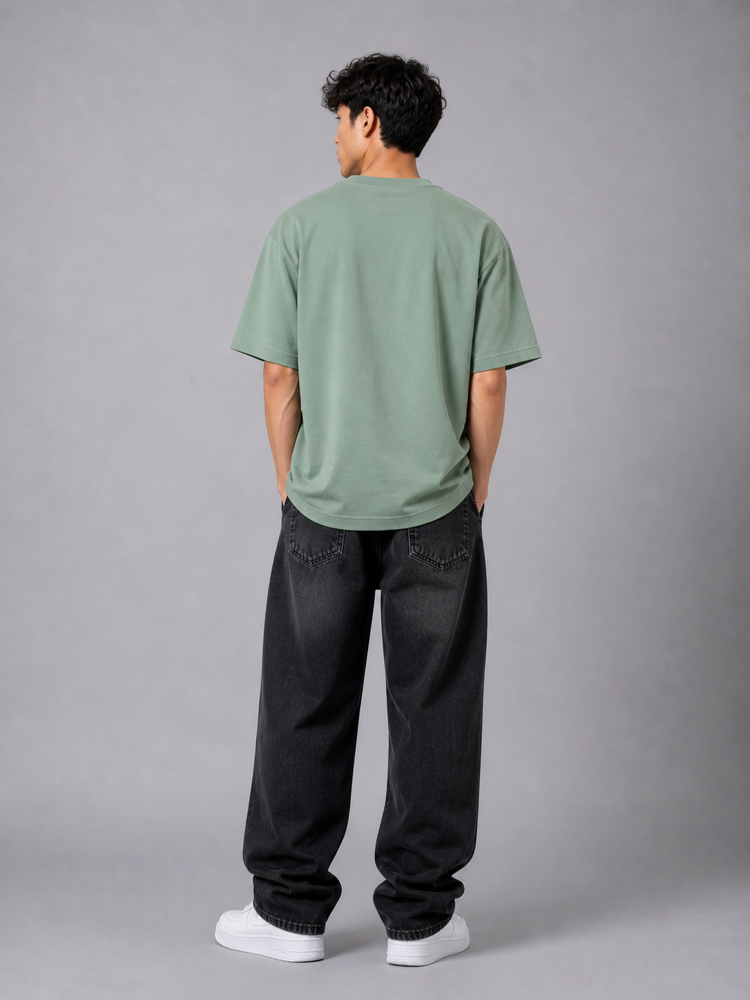 ENERGY OVERSIZED LIGHT GREEN T-SHIRT 1406