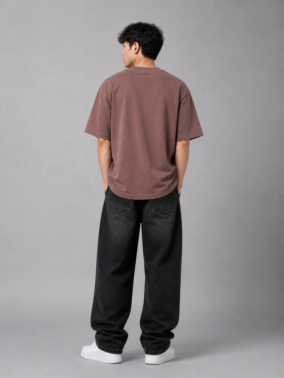 ENERGY OVERSIZED MAUVE T-SHIRT 1406