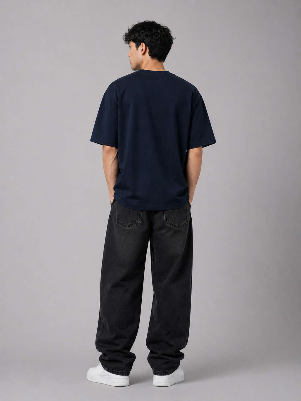 ENERGY OVERSIZED NAVY T-SHIRT 1406