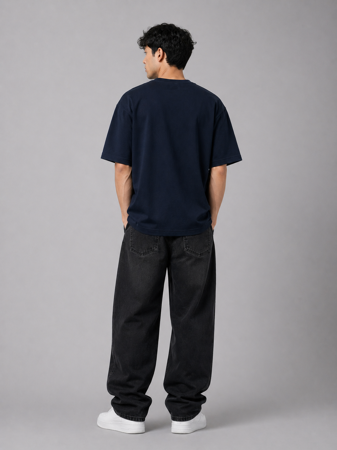 ENERGY OVERSIZED NAVY T-SHIRT 1406