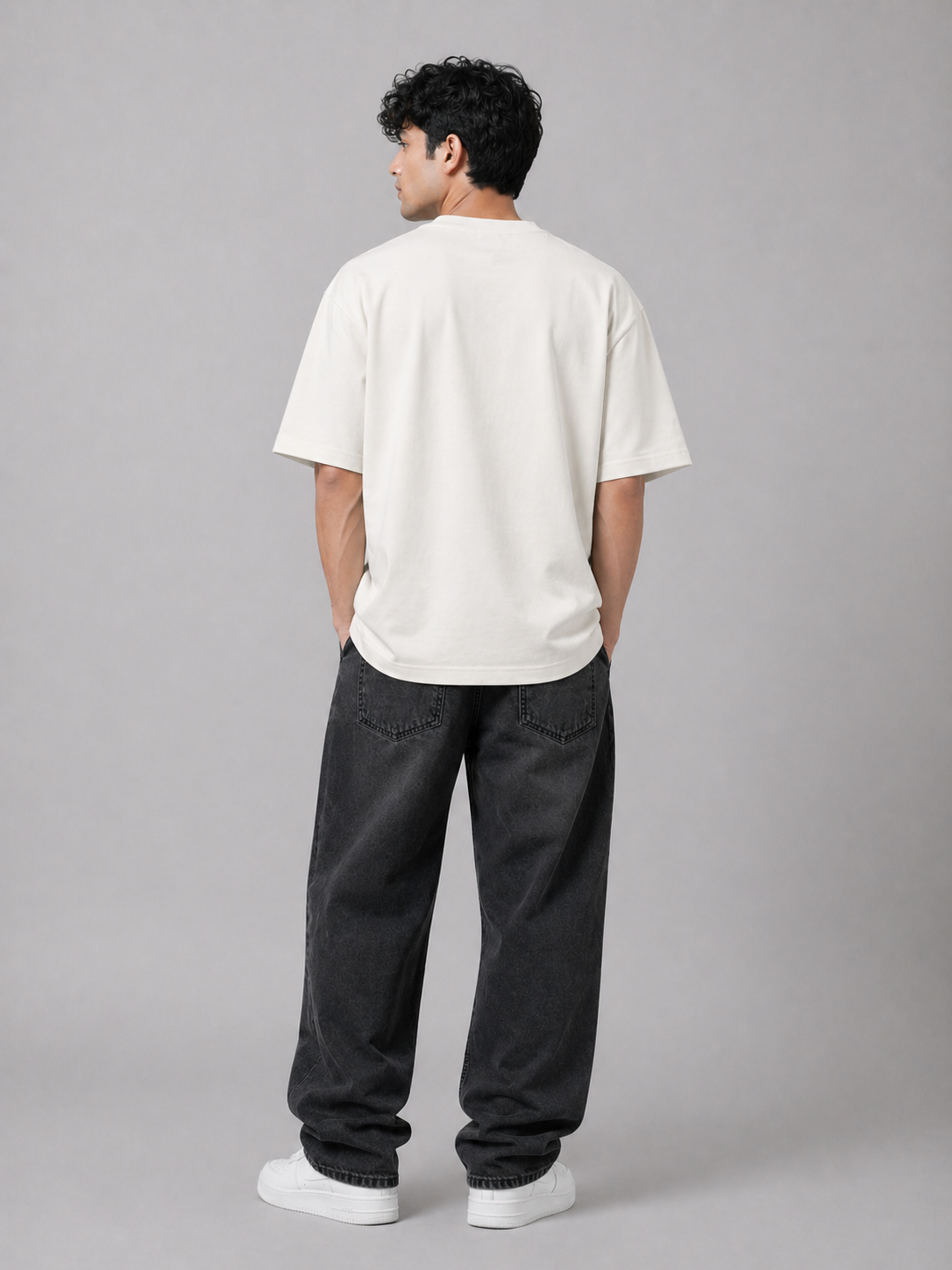 ENERGY OVERSIZED WHITE T-SHIRT 1406