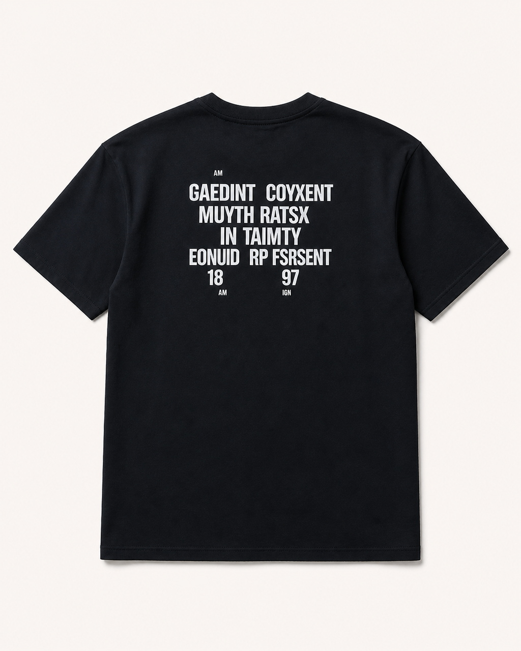 CATFHENP NORMAL FIT BLACK T-SHIRT 1407