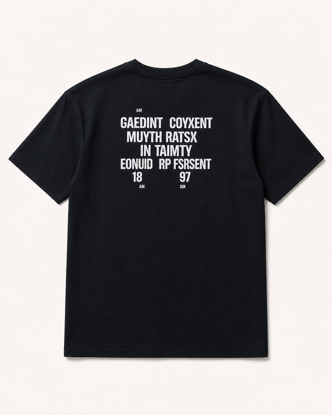 CATFHENP NORMAL FIT BLACK T-SHIRT 1407