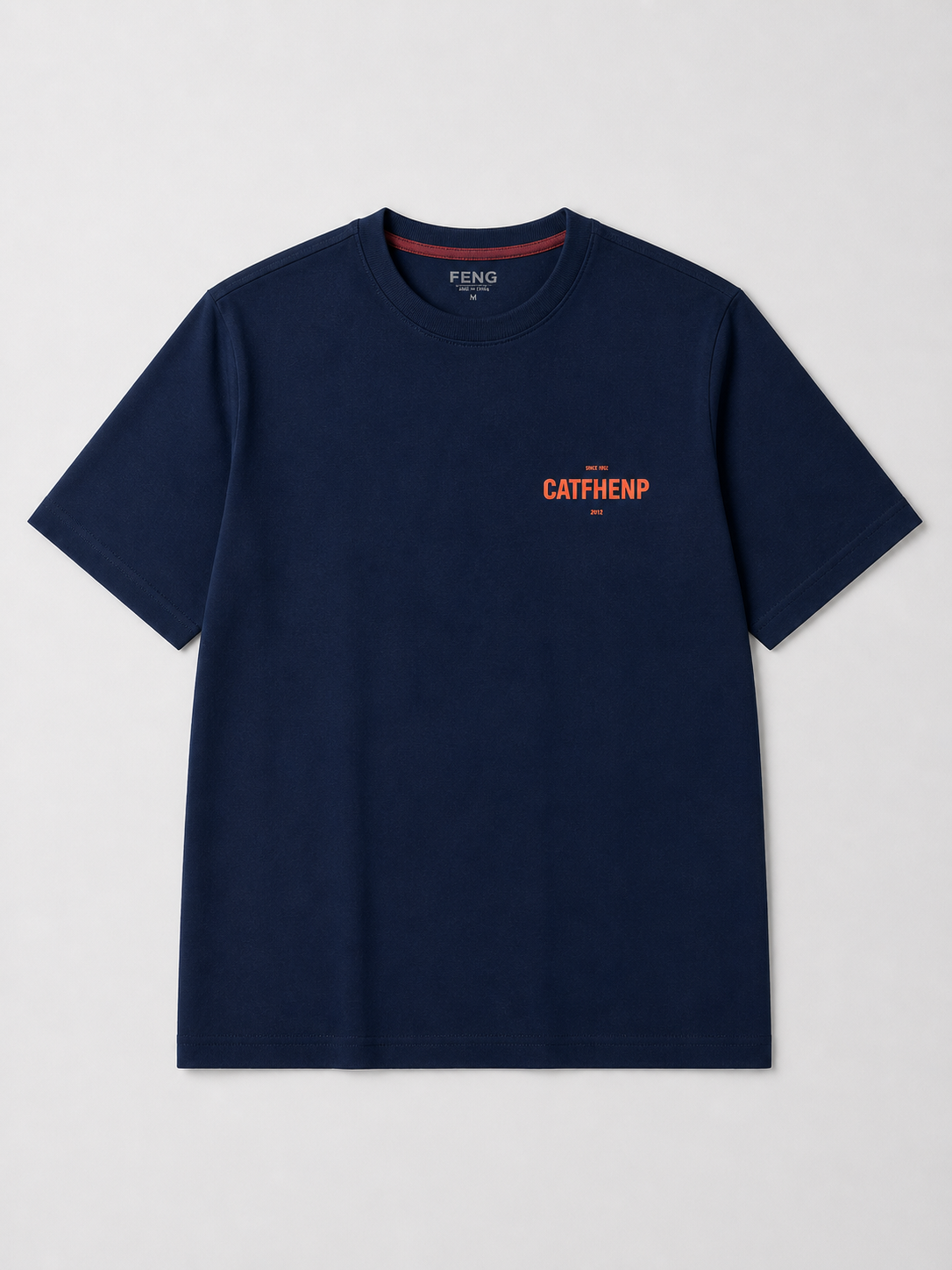 CATFHENP NORMAL FIT NAVY T-SHIRT 1407