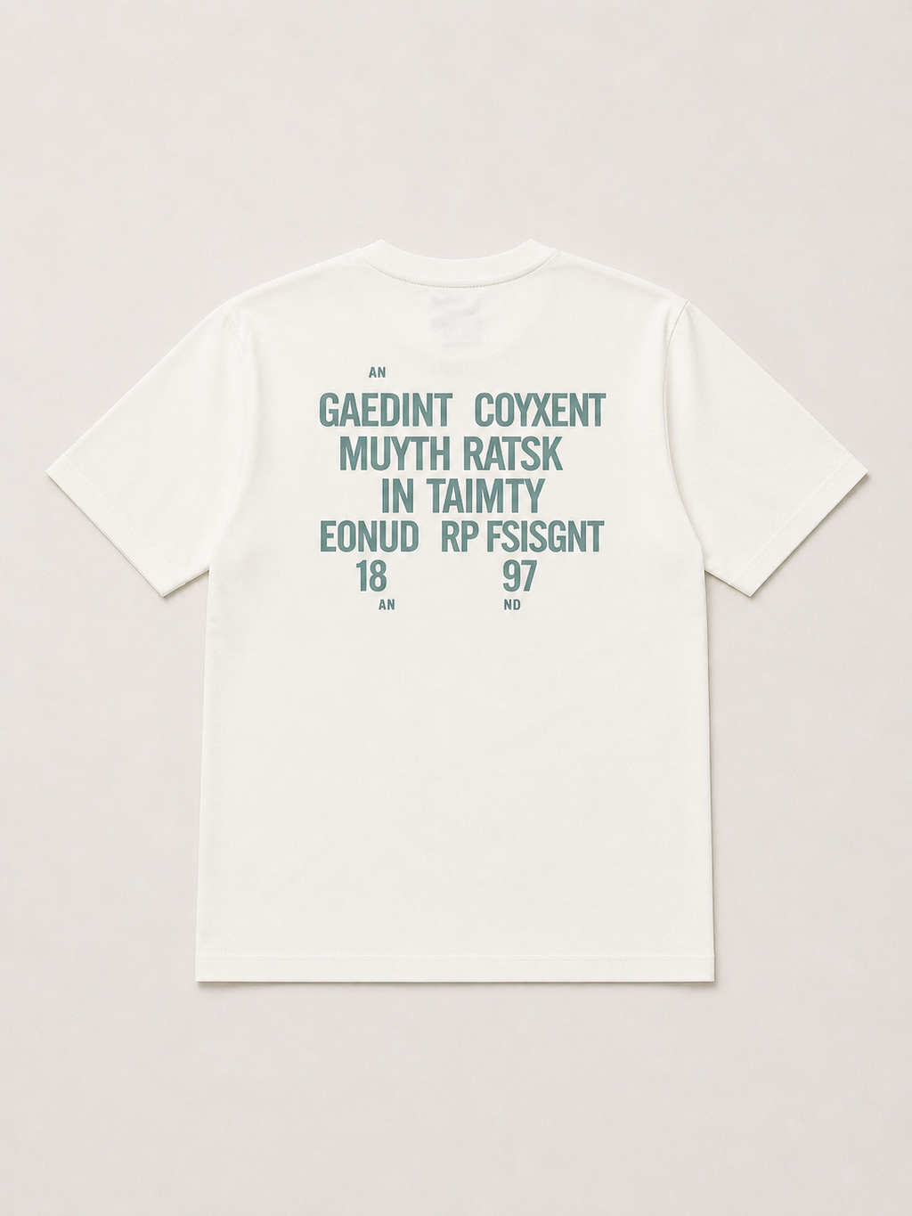 CATFHENP NORMAL FIT WHITE T-SHIRT 1407