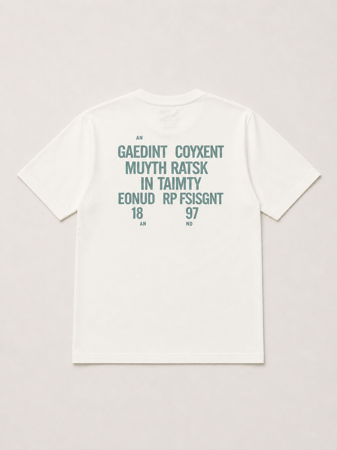 CATFHENP NORMAL FIT WHITE T-SHIRT 1407