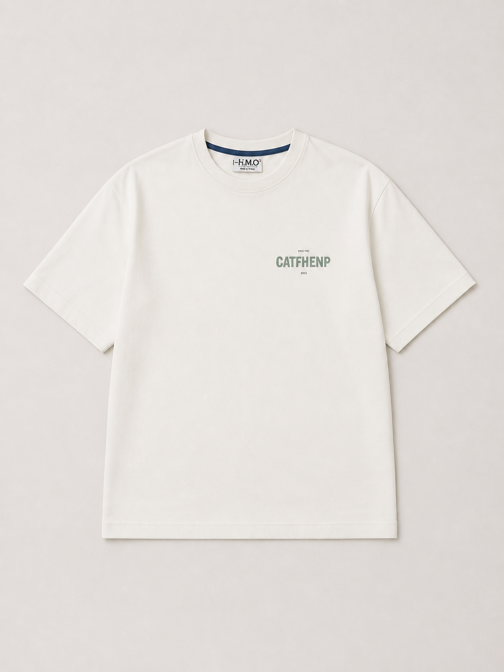 CATFHENP NORMAL FIT WHITE T-SHIRT 1407