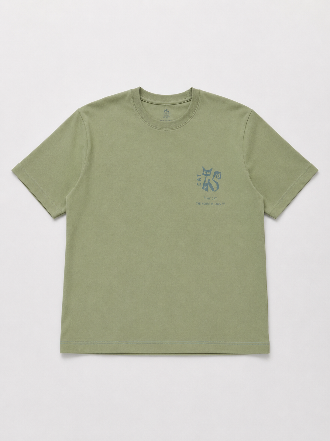 CAT OVERSIZED PISTACIO T-SHIRT 1408