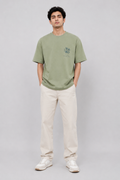 CAT OVERSIZED PISTACIO T-SHIRT 1408