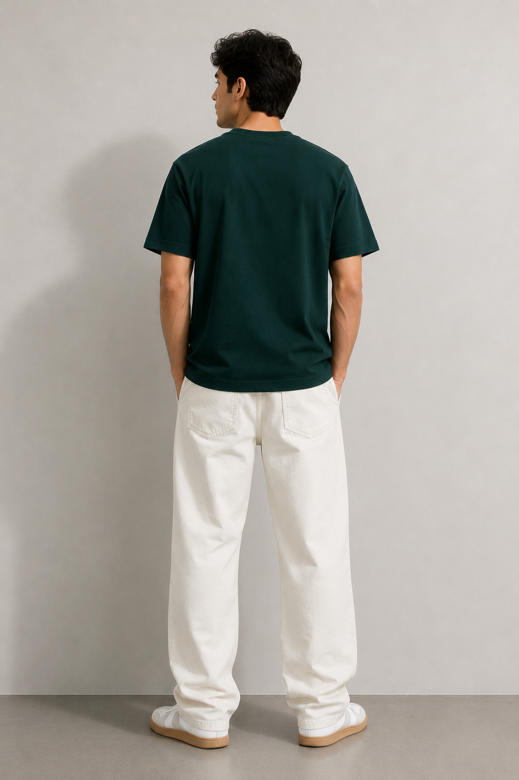 ANSALPIC NORMAL FIT DARK GREEN T-SHIRT 1409