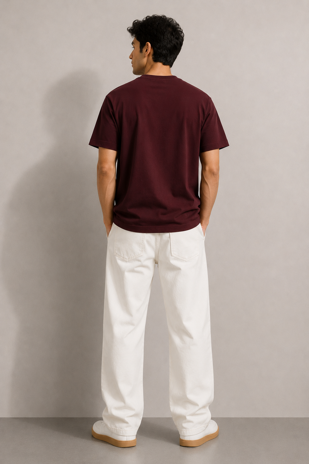 ANSALPIC NORMAL FIT MAROON T-SHIRT 1409