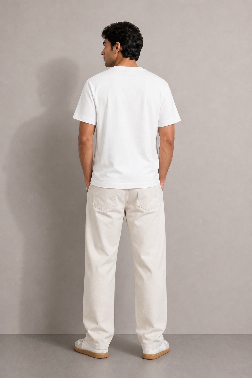 ANSALPIC NORMAL FIT WHITE T-SHIRT 1409