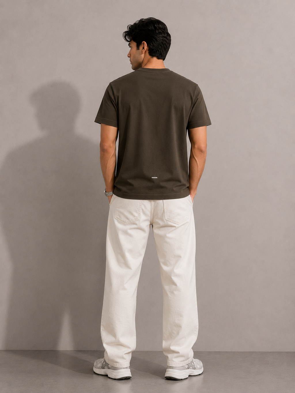 SOMETIMES NORMAL FIT COFFEE T-SHIRT 1414