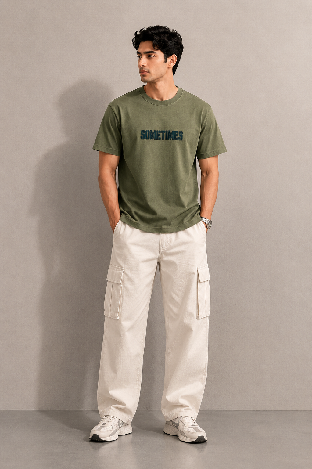 SOMETIMES NORMAL FIT PISTACIO T-SHIRT 1414