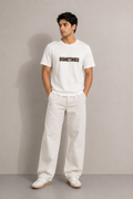 SOMETIMES NORMAL FIT WHITE T-SHIRT 1414