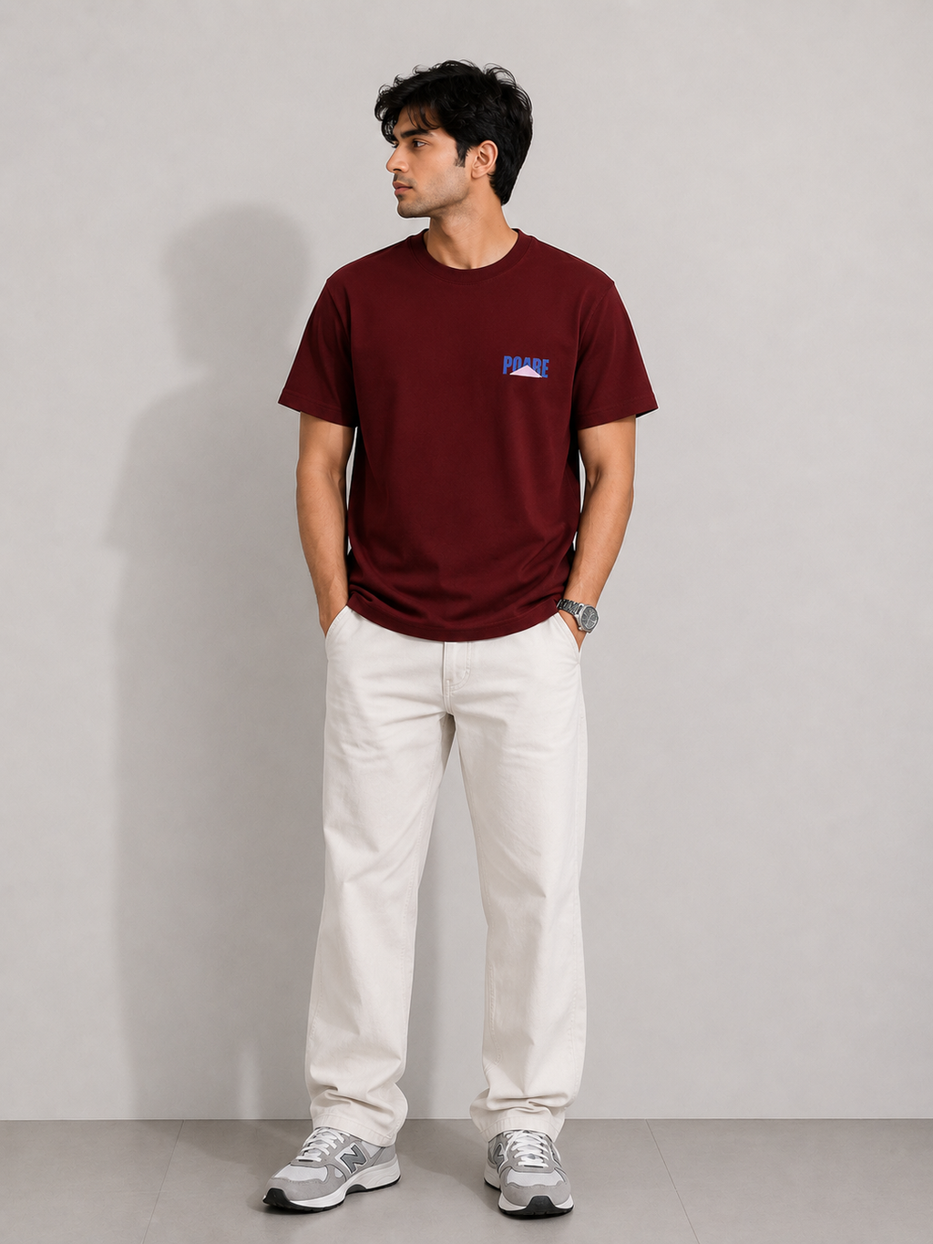 POARE NORMAL FIT COFFEE T-SHIRT 1417