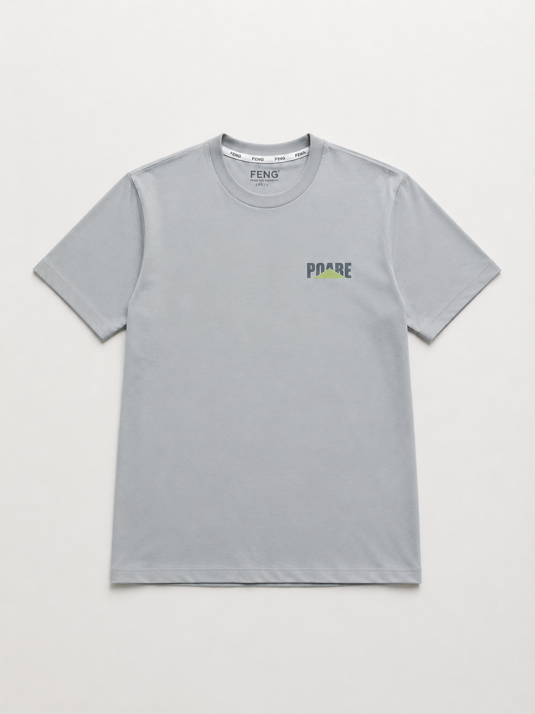 POARE NORMAL FIT GREY T-SHIRT 1417