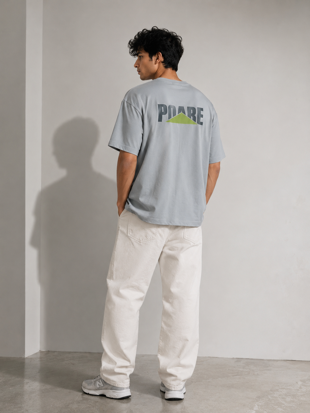 POARE NORMAL FIT GREY T-SHIRT 1417