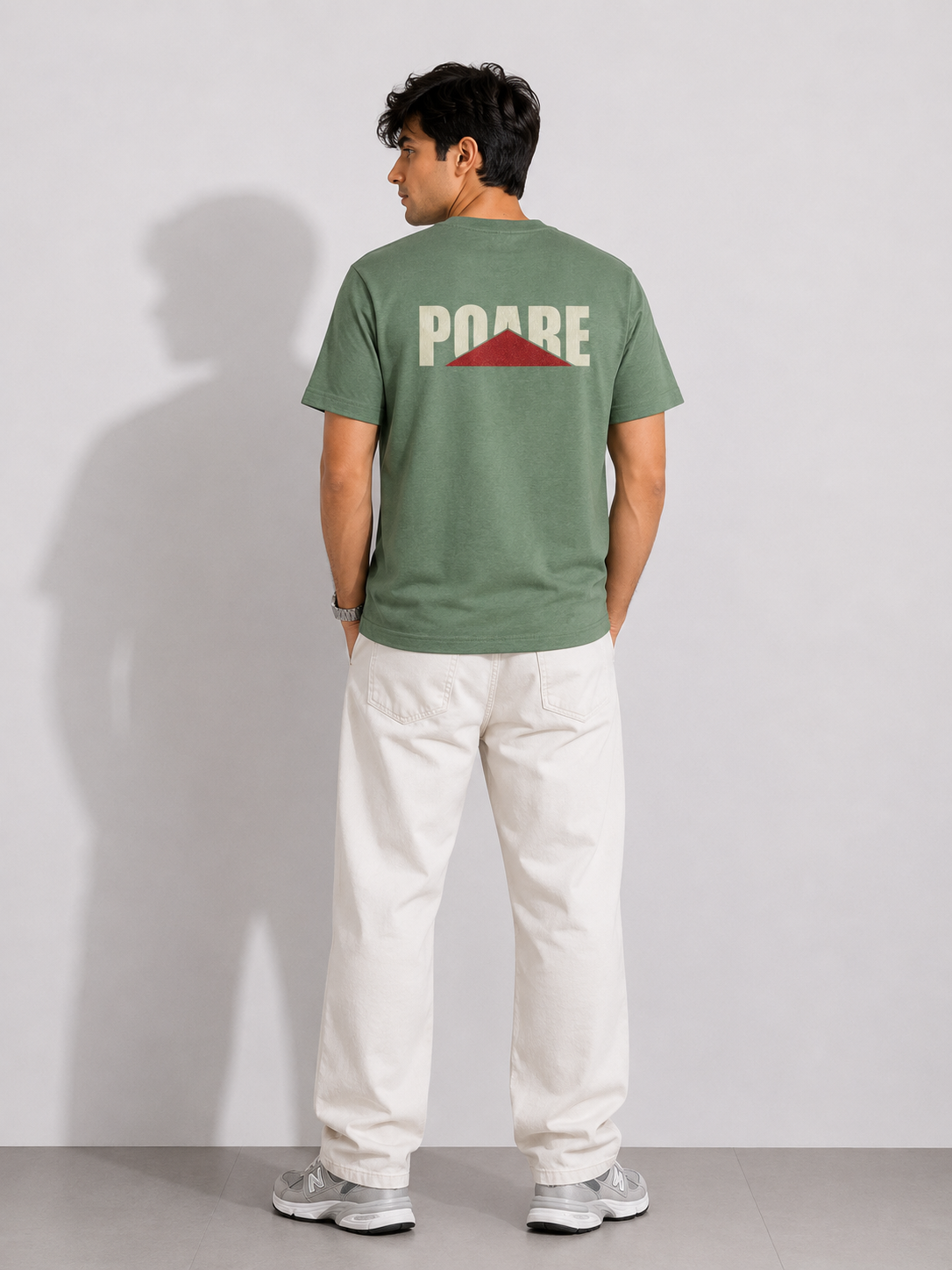 POARE NORMAL FIT LIGHT GREEN T-SHIRT 1417