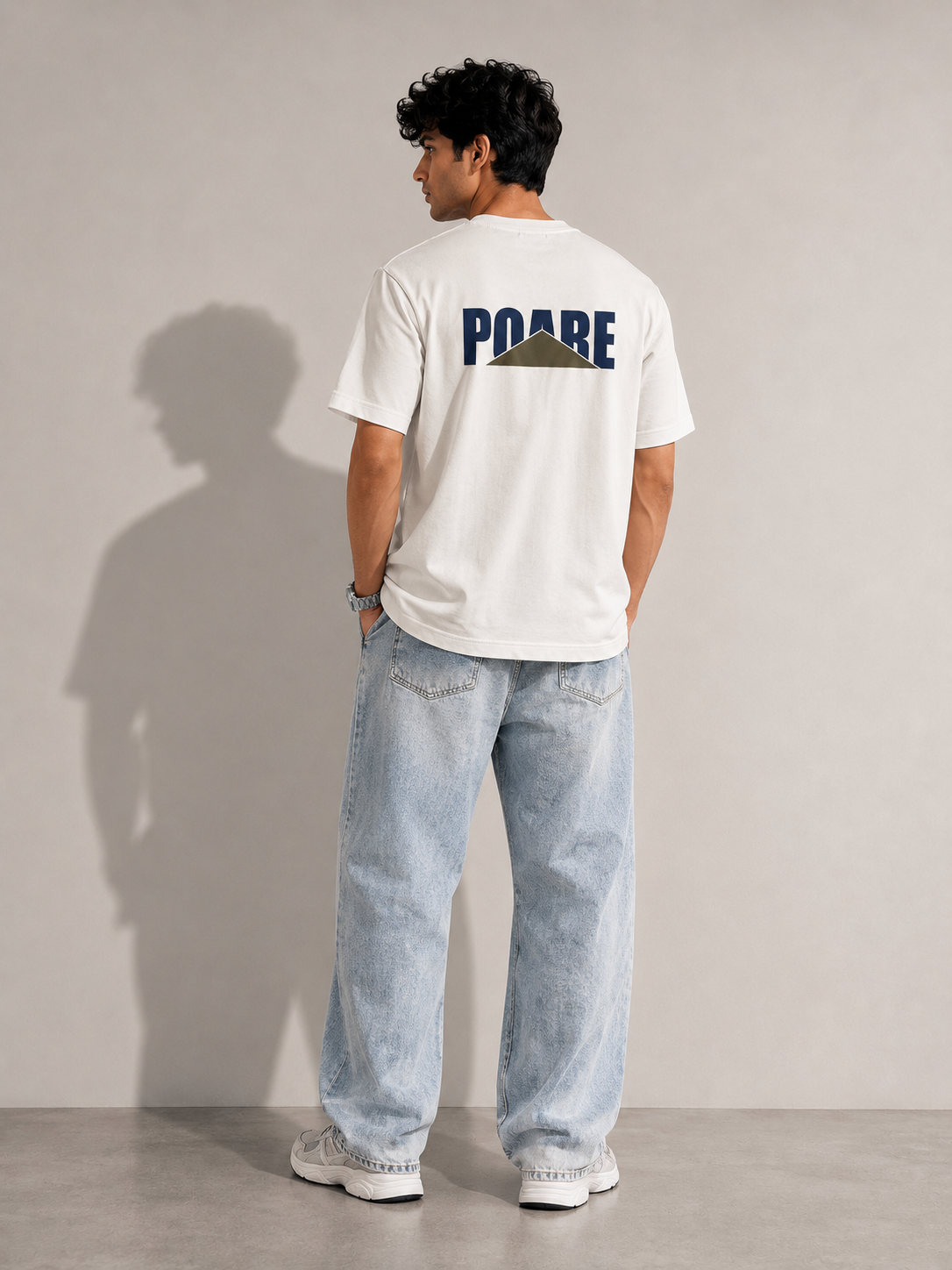 POARE NORMAL FIT WHITE T-SHIRT 1417