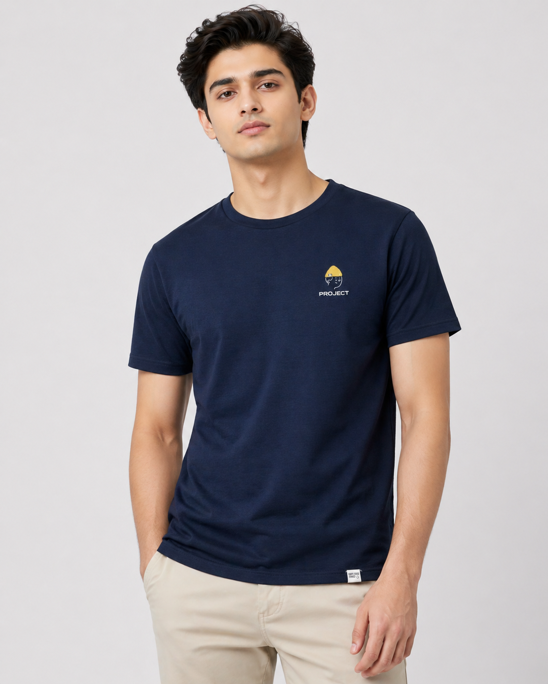 PROJEKT NORMAL FIT NAVY T-SHIRT 1421