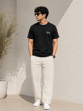 AMSOL OVERSIZE FIT BLACK T-SHIRT 1422