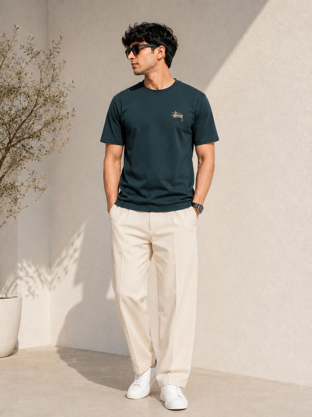 AMSOL OVERSIZE FIT GREEN T-SHIRT 1422