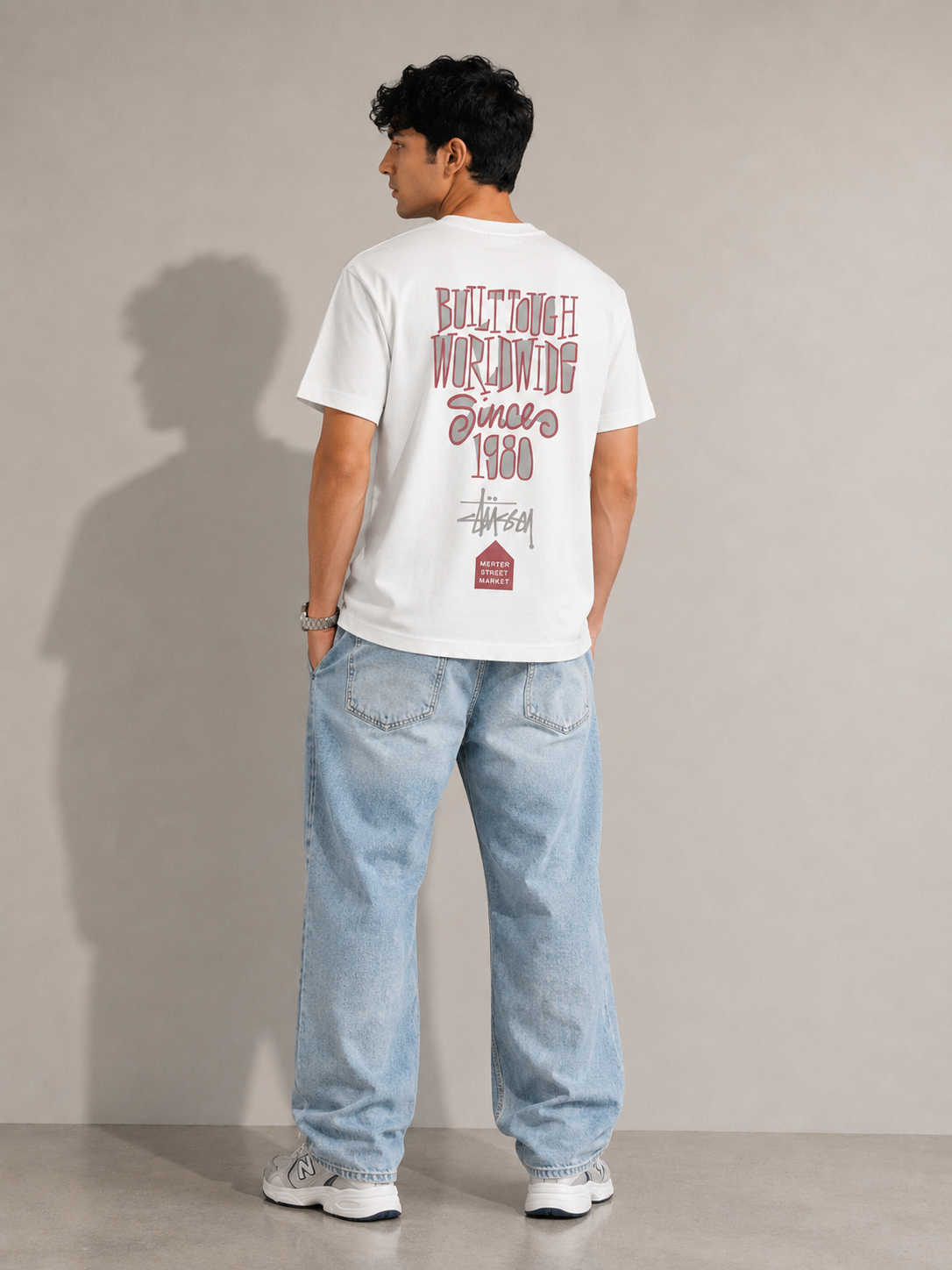 AMSOL OVERSIZE FIT WHITE T-SHIRT 1422