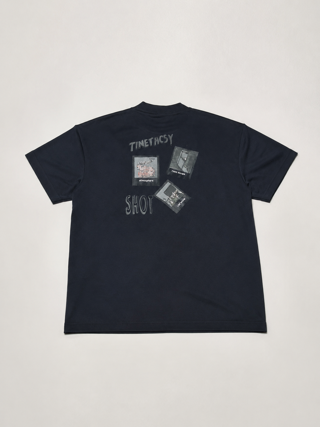 ATMOSPHERE OVERSIZE FIT DARK NAVY T SHIRT 1423