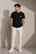 AMION SHOW NORMAL FIT BLACK T-SHIRT 1424