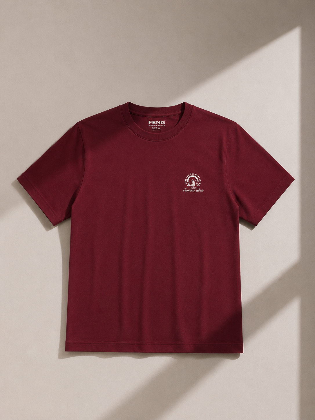 AMION SHOW NORMAL FIT GOLDEN RED T-SHIRT 1424