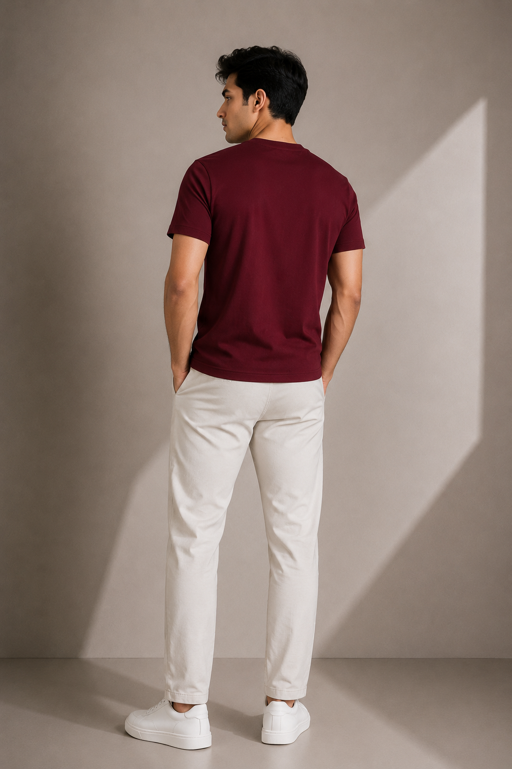 AMION SHOW NORMAL FIT GOLDEN RED T-SHIRT 1424