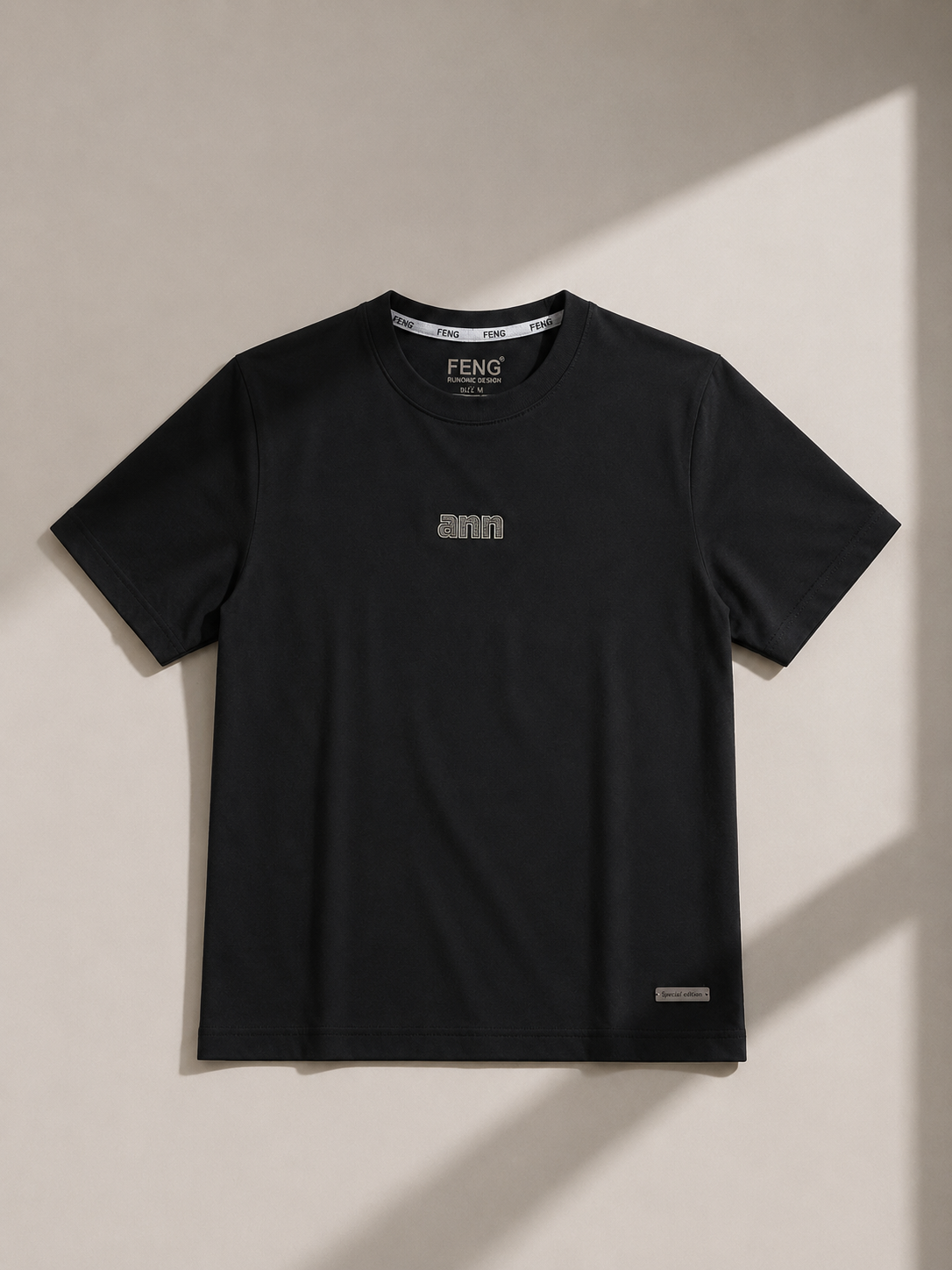 ANN NORMAL FIT BLACK T SHIRT 1425