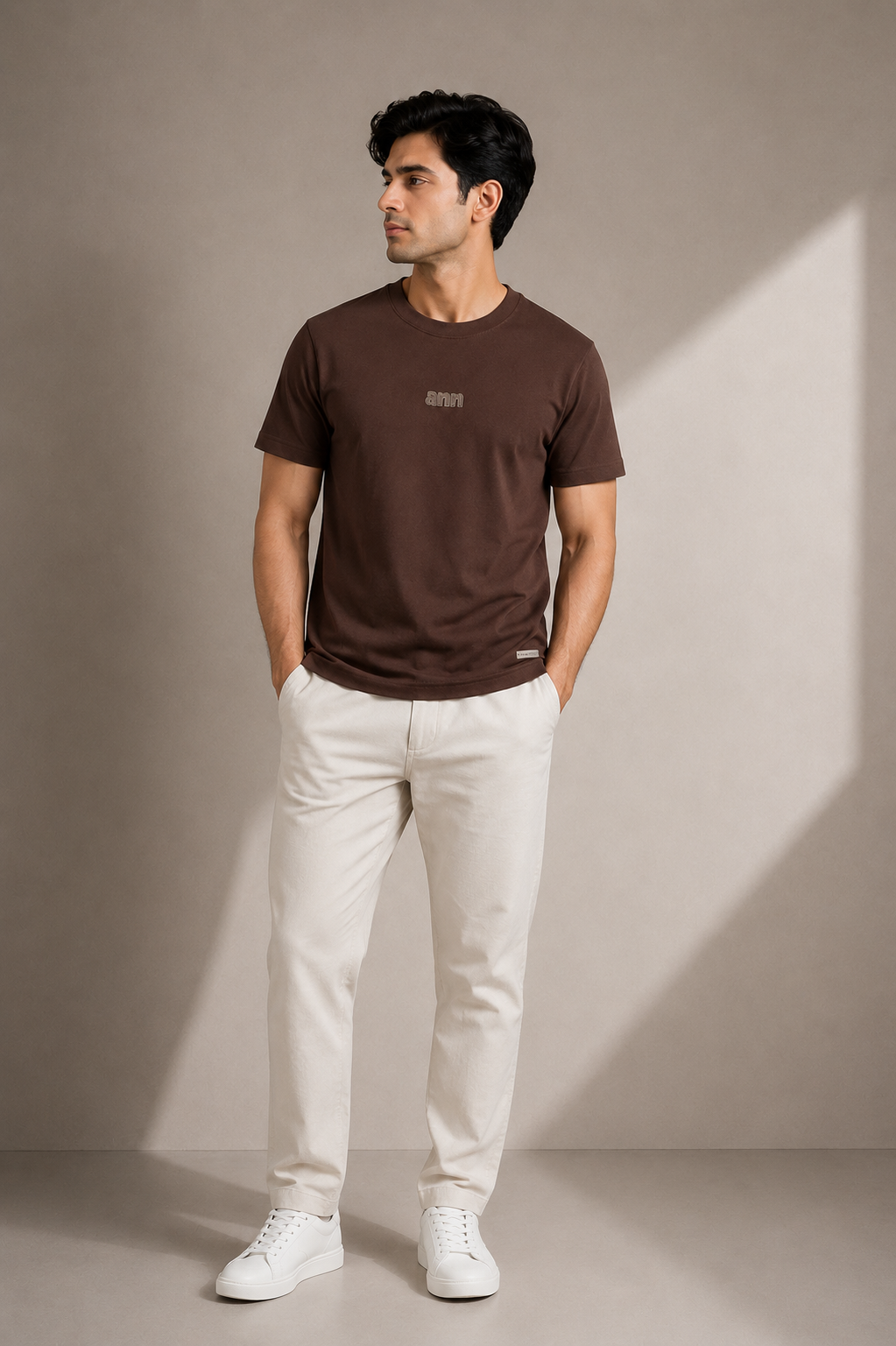 ANN NORMAL FIT COFFEE T-SHIRT 1425