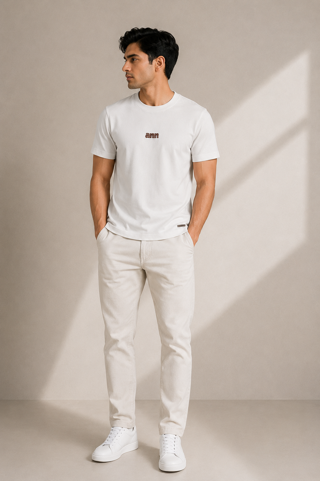 ANN NORMAL FIT OFF WHITE T-SHIRT 1425