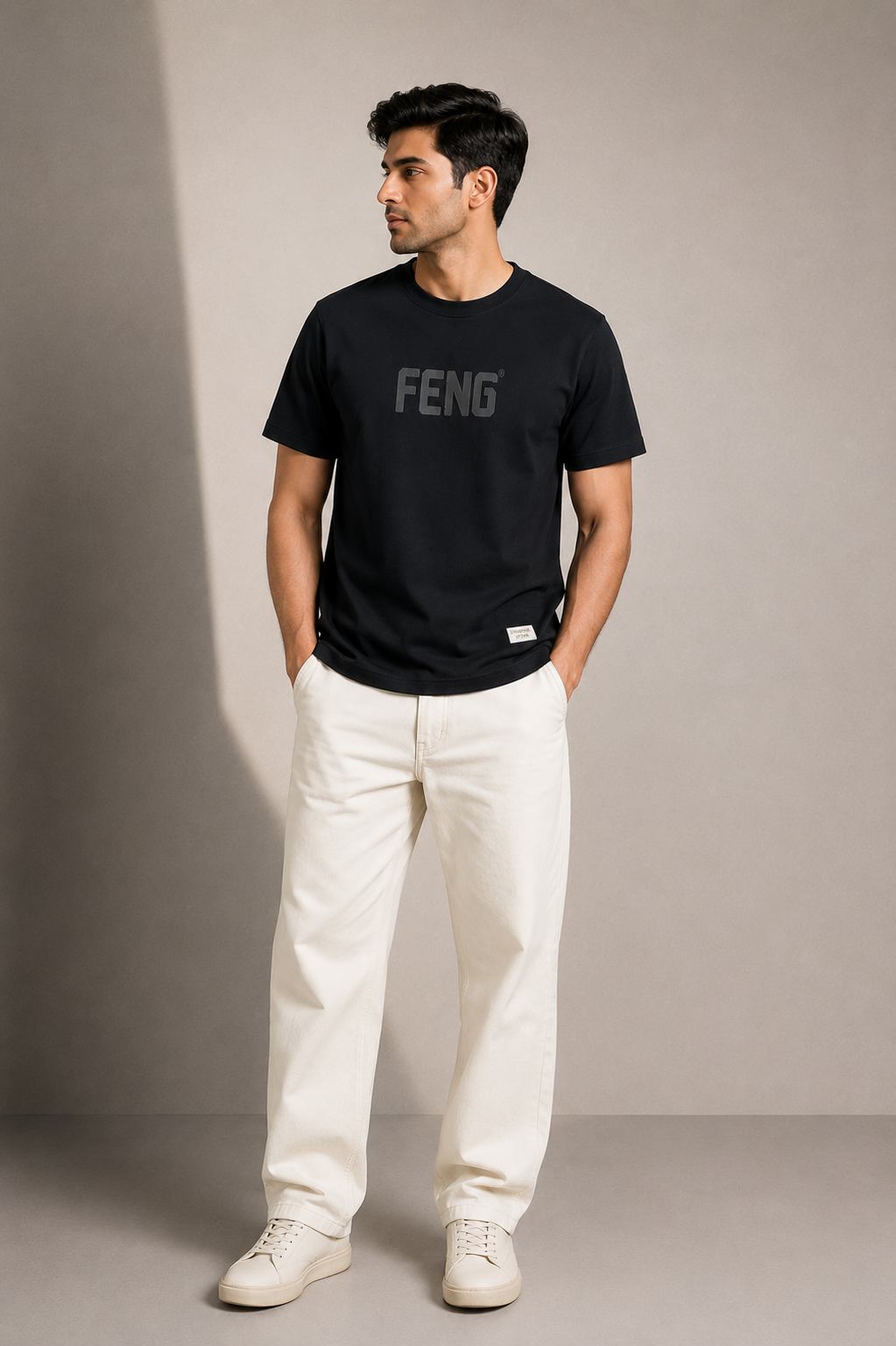 FENG NORMAL FIT BLACK T-SHIRT 1426