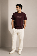 FENG NORMAL FIT MAROON T-SHIRT 1426