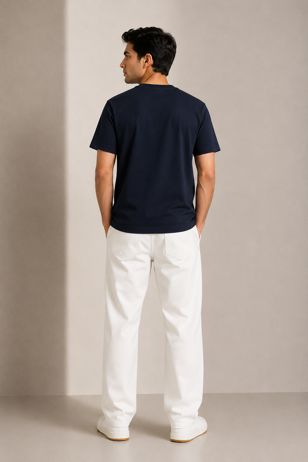 FENG NORMAL FIT NAVY T-SHIRT 1426