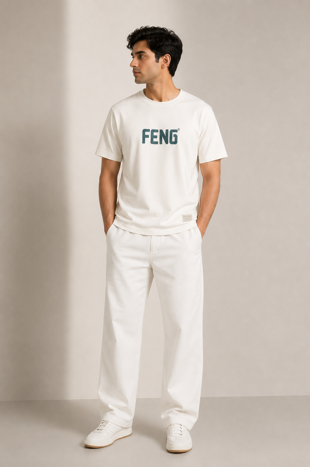 FENG NORMAL FIT OFF WHITE T-SHIRT 1426