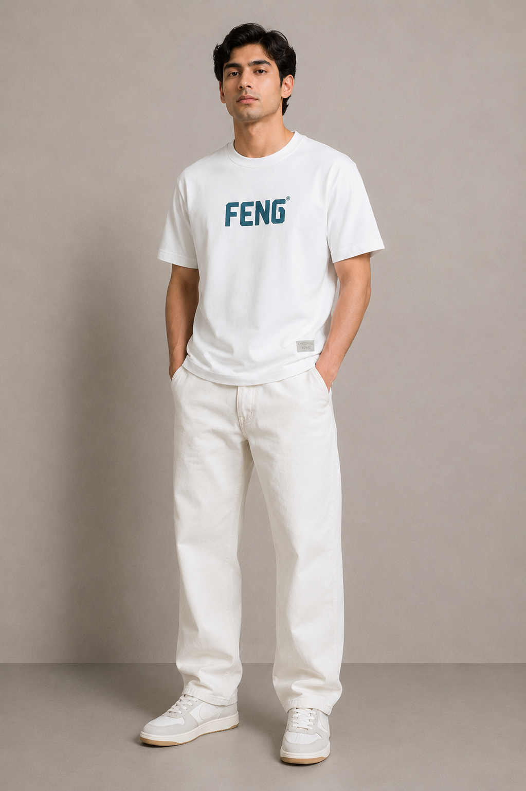 FENG NORMAL FIT WHITE T-SHIRT 1426