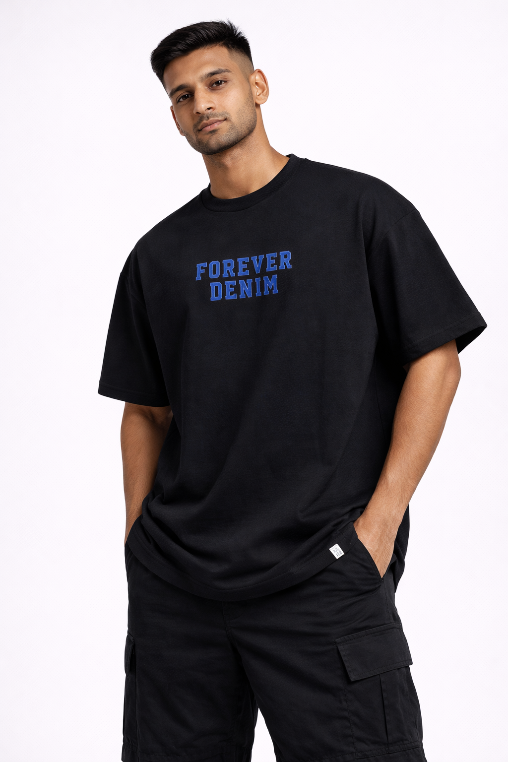 FOREVER DENIM OVERSIZED RED T-SHIRT 1404