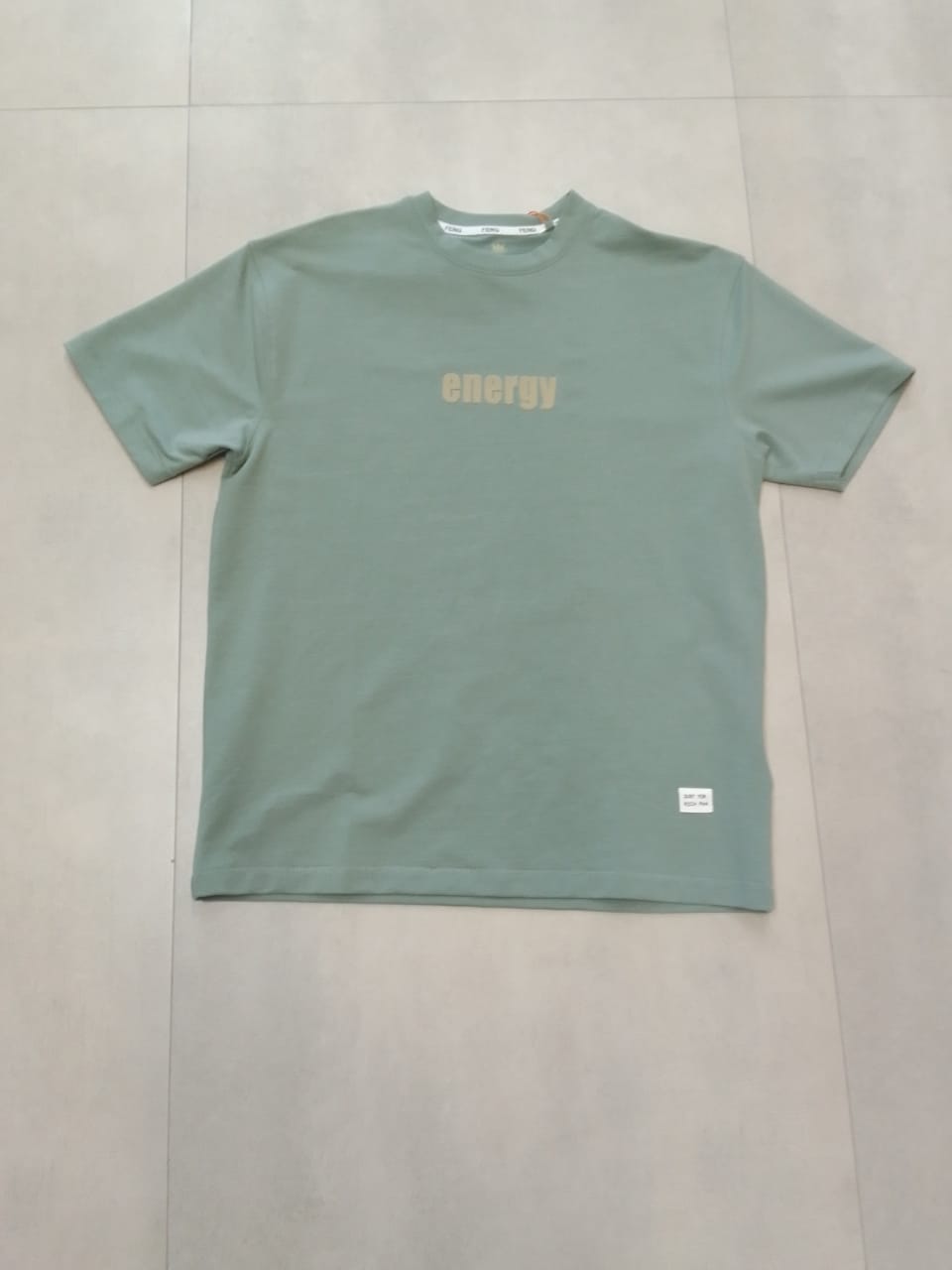 ENERGY OVERSIZED LIGHT GREEN T-SHIRT 1406