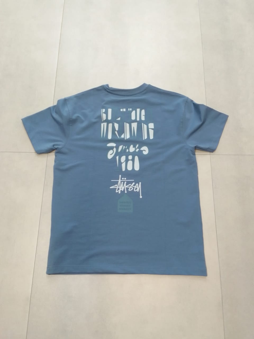 AMSOL OVERSIZE FIT BABY BLUE T-SHIRT 1422