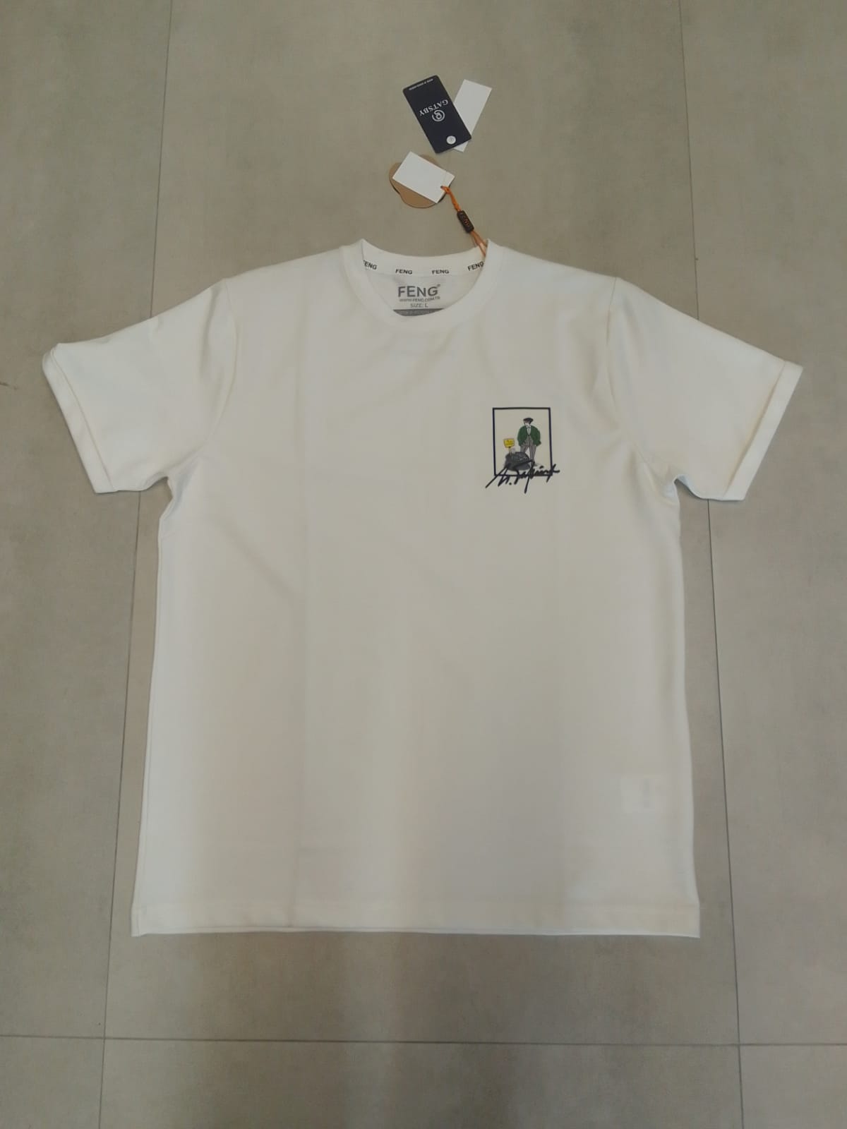 ANSALPIC NORMAL FIT WHITE T-SHIRT 1409