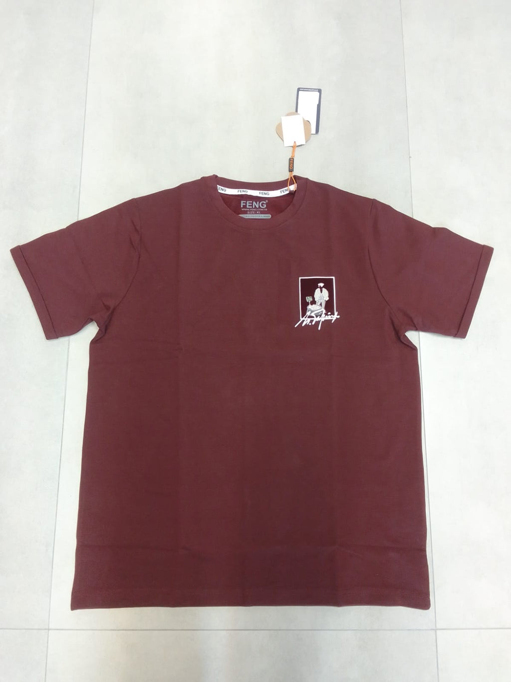 ANSALPIC NORMAL FIT MAROON T-SHIRT 1409